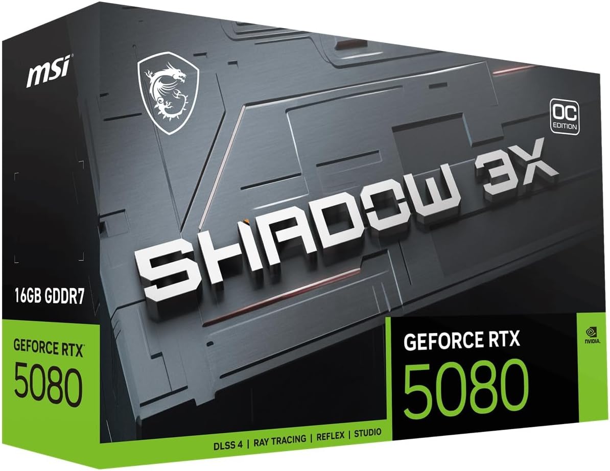 MSI GeForce RTX 5080 Shadow Edition MSI GeForce RTX 5080 Shadow Edition